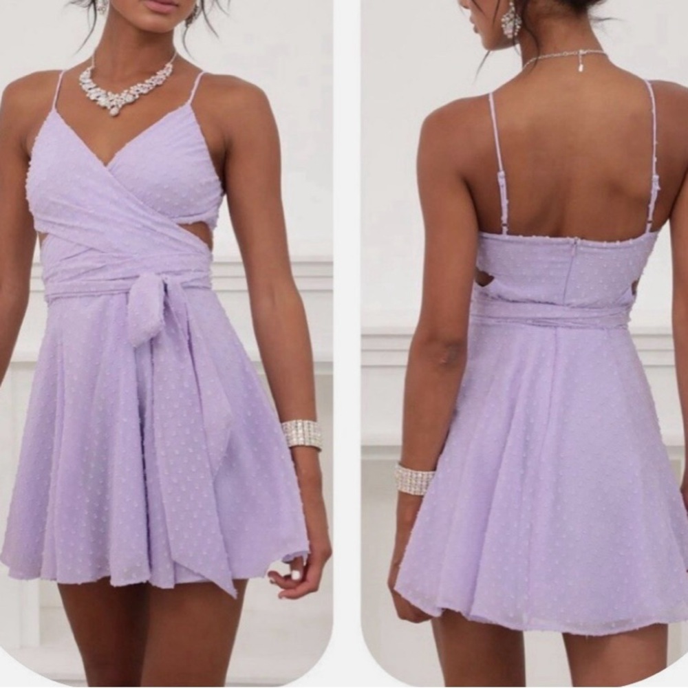 Lucy in the Sky - Purple Fit and Flare Sundress